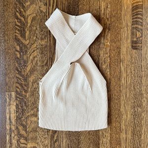 Beige Crop Top